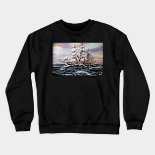 SQUARE RIGGER 'WAVERTREE'  SAILING SHIP Crewneck Sweatshirt